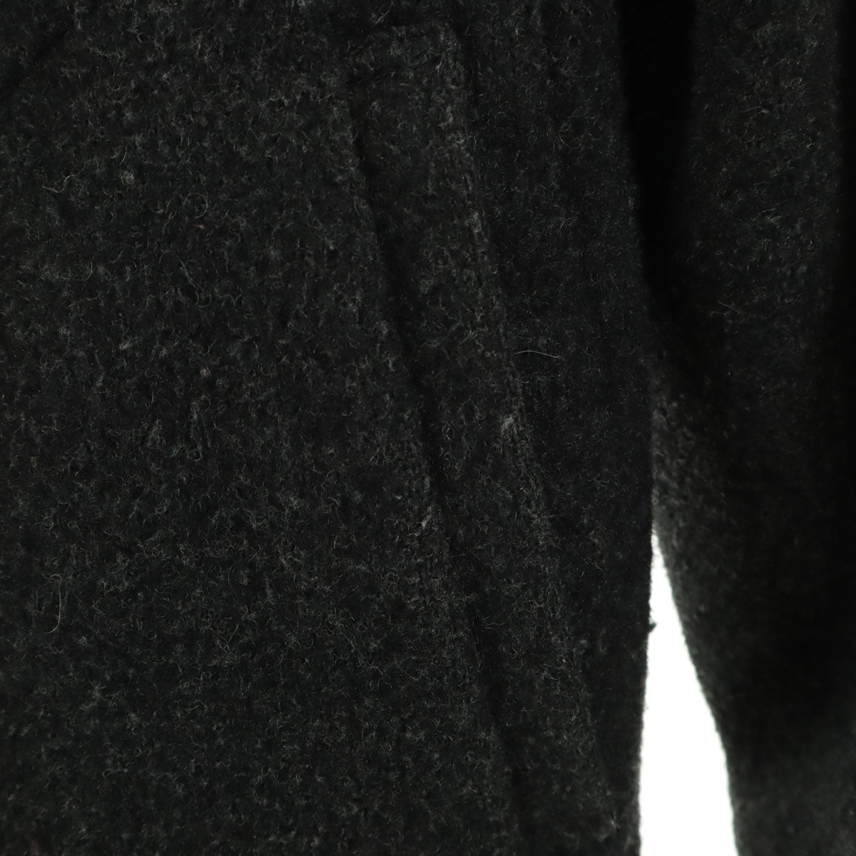 Danton ダントン 日本製 ウールモッサ コート 36 グレー 丸襟 くるみ