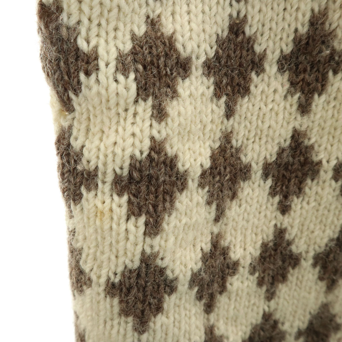 Rapaki Mahana 90s ニュージーランド製 オールド 総柄 長袖 セーター 42 生成り ニット メンズ