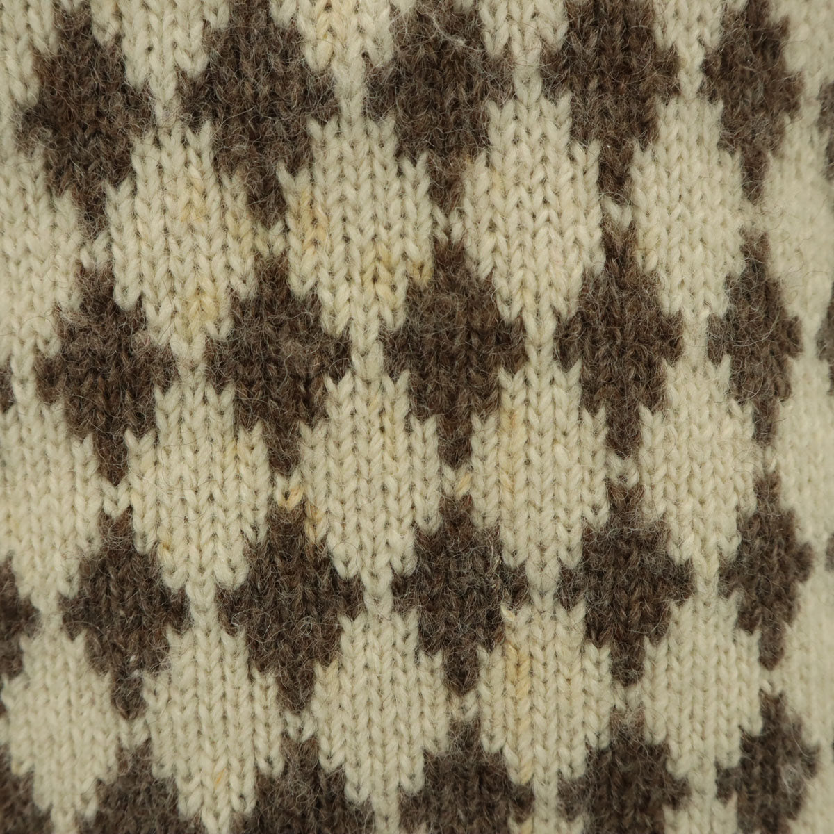 Rapaki Mahana 90s ニュージーランド製 オールド 総柄 長袖 セーター 42 生成り ニット メンズ