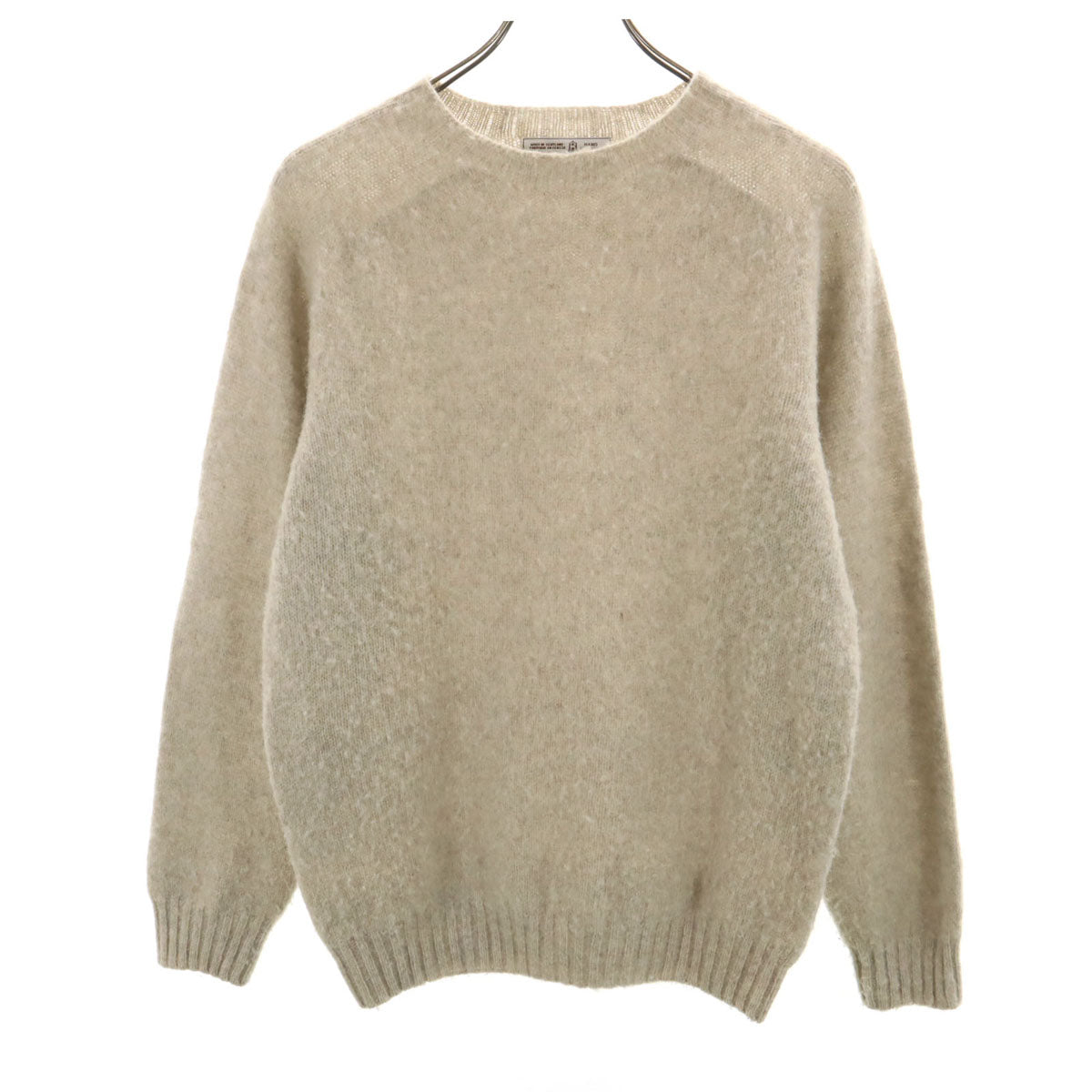 INVERALLAN インバーアラン スコットランド製 長袖 セーター 40 グレージュ ニット メンズ