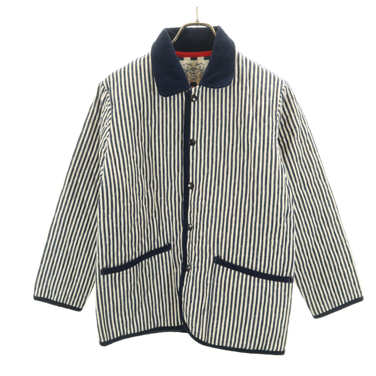 東洋エンタープライズ トーヨーエンタープライズ THE MARTIN Line ヒッコリーストライプ柄 カバーオール F ネイビー ML10155 メンズ