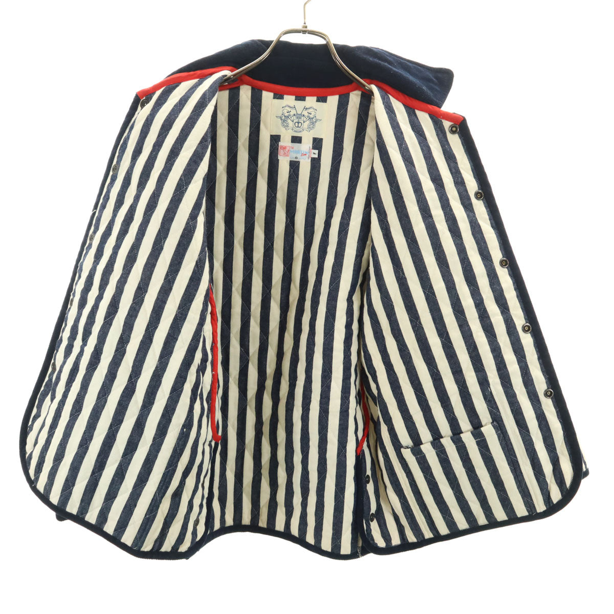 東洋エンタープライズ トーヨーエンタープライズ THE MARTIN Line ヒッコリーストライプ柄 カバーオール F ネイビー ML10155 メンズ