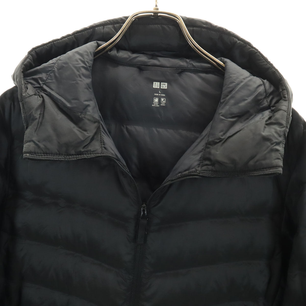 UNIQLO ユニクロ ウルトラライト シームレス ダウンパーカー L ブラック メンズ