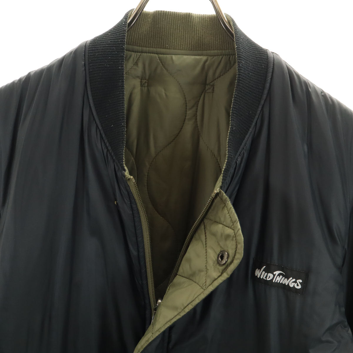 WILDTHINGS ワイルドシングス ブルゾン M ブラック系 リバーシブル 中綿 メンズ