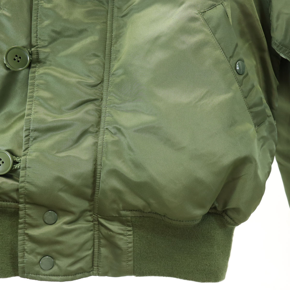 ALPHA アルファ N-2B フライトジャケット XS オリーブ系 中綿 メンズ