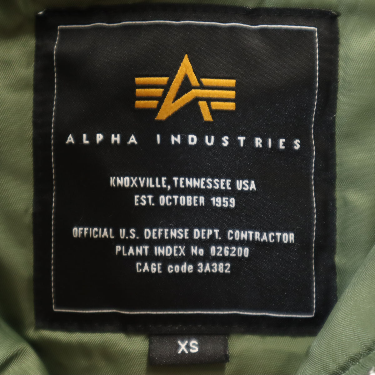 ALPHA アルファ N-2B フライトジャケット XS オリーブ系 中綿 メンズ