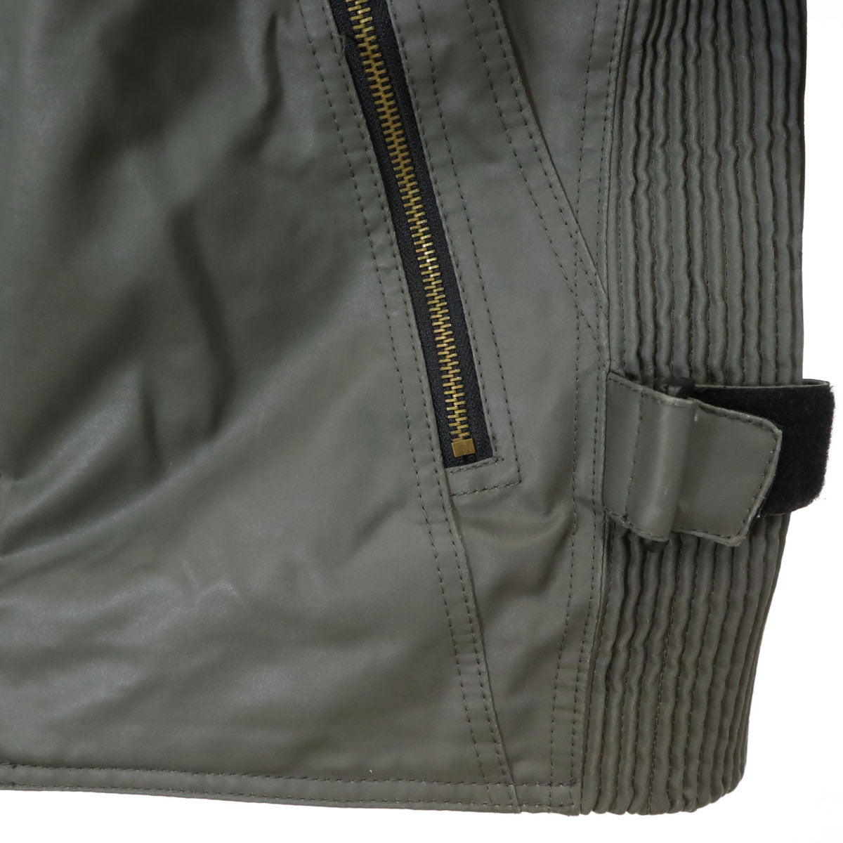 HONDA ホンダ バイク オイルコーティング加工 ライディング ジャケット LL カーキ 中綿 裏ファー プロテクター付き メンズ