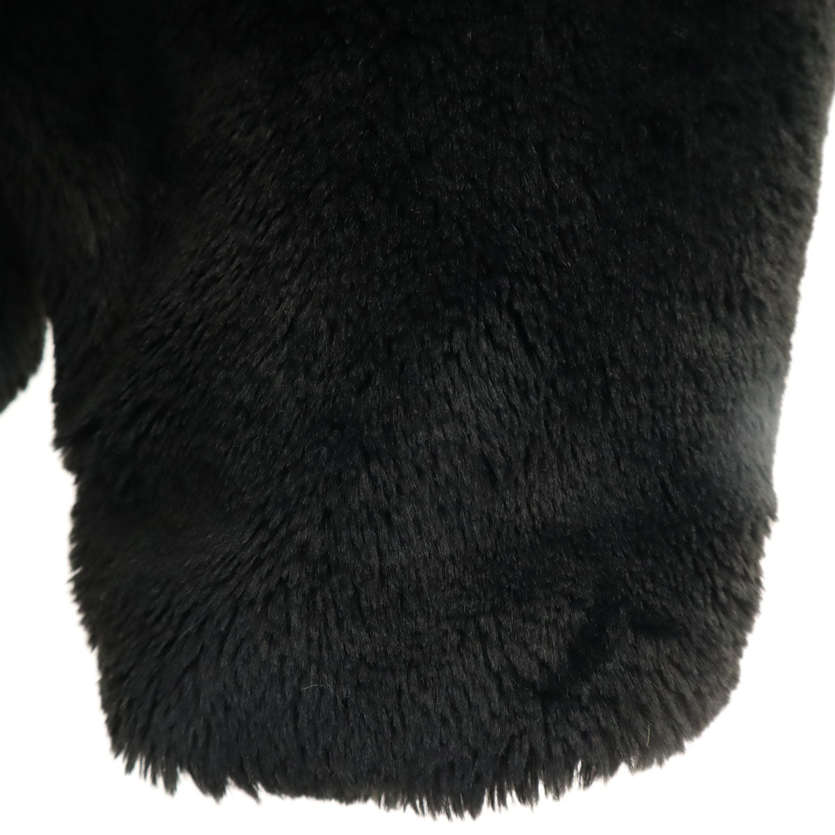 NIKE ナイキ ビッグスウッシュ フェイクファー ジャケット XXL ブラック レディース