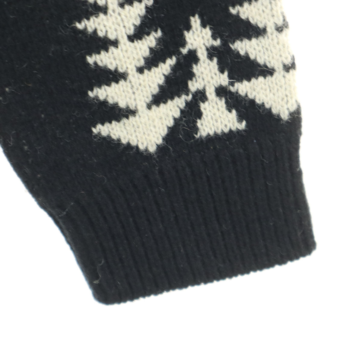 美品 PENDLETON ペンドルトン JEANS FACTORY ジーンズファクトリー別注 バックハーディング 長袖 セーター S ブラック ニット メンズ