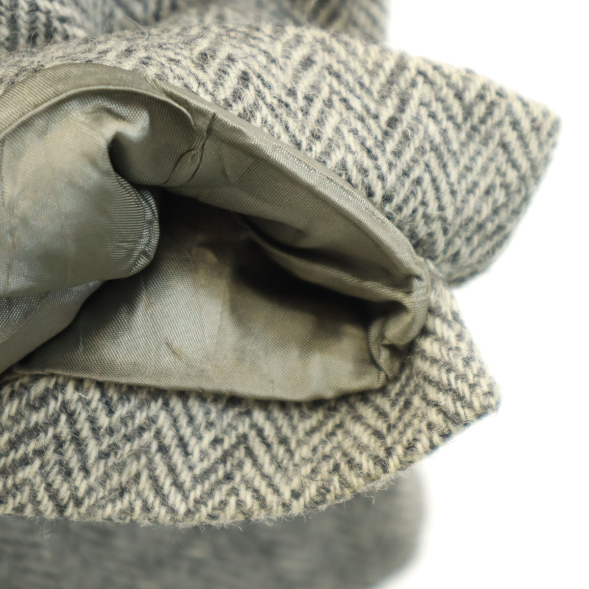 WICKHAM 70s 80s ヴィンテージ ヘリンボーン柄 ハリスツイード生地 テーラードジャケット グレー Harris Tweed メンズ