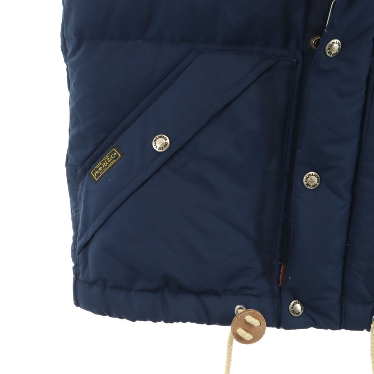 POLO RALPH LAUREN ポロラルフローレン ダウンベスト XS ネイビー レディース