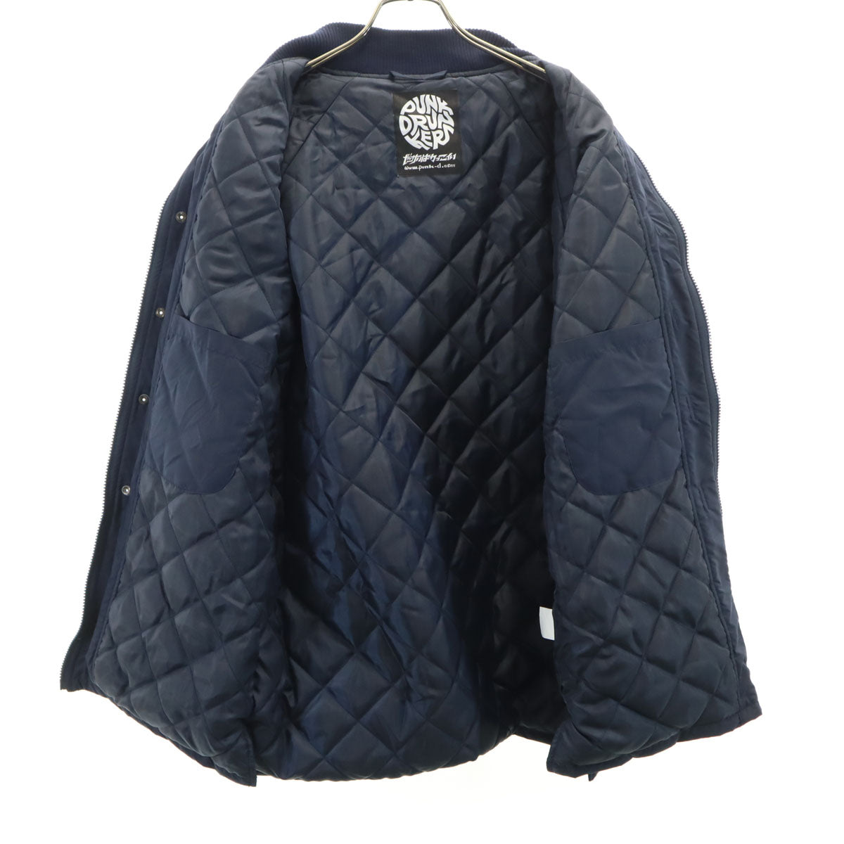 PUNK DRUNKERS パンクドランカーズ チャイナ風 ブルゾン M ネイビー 中綿 メンズ