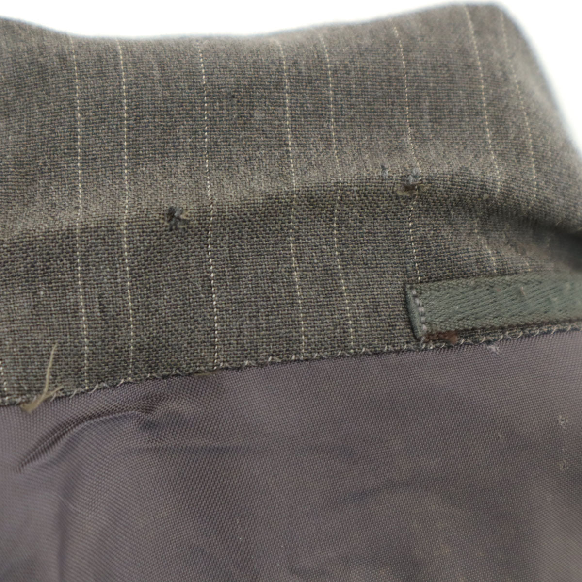 COMME des GARCONS HOMME コムデギャルソンオム 80s 1989年 日本製 オールド ストライプ柄 テーラードジャケット S グレー メンズ