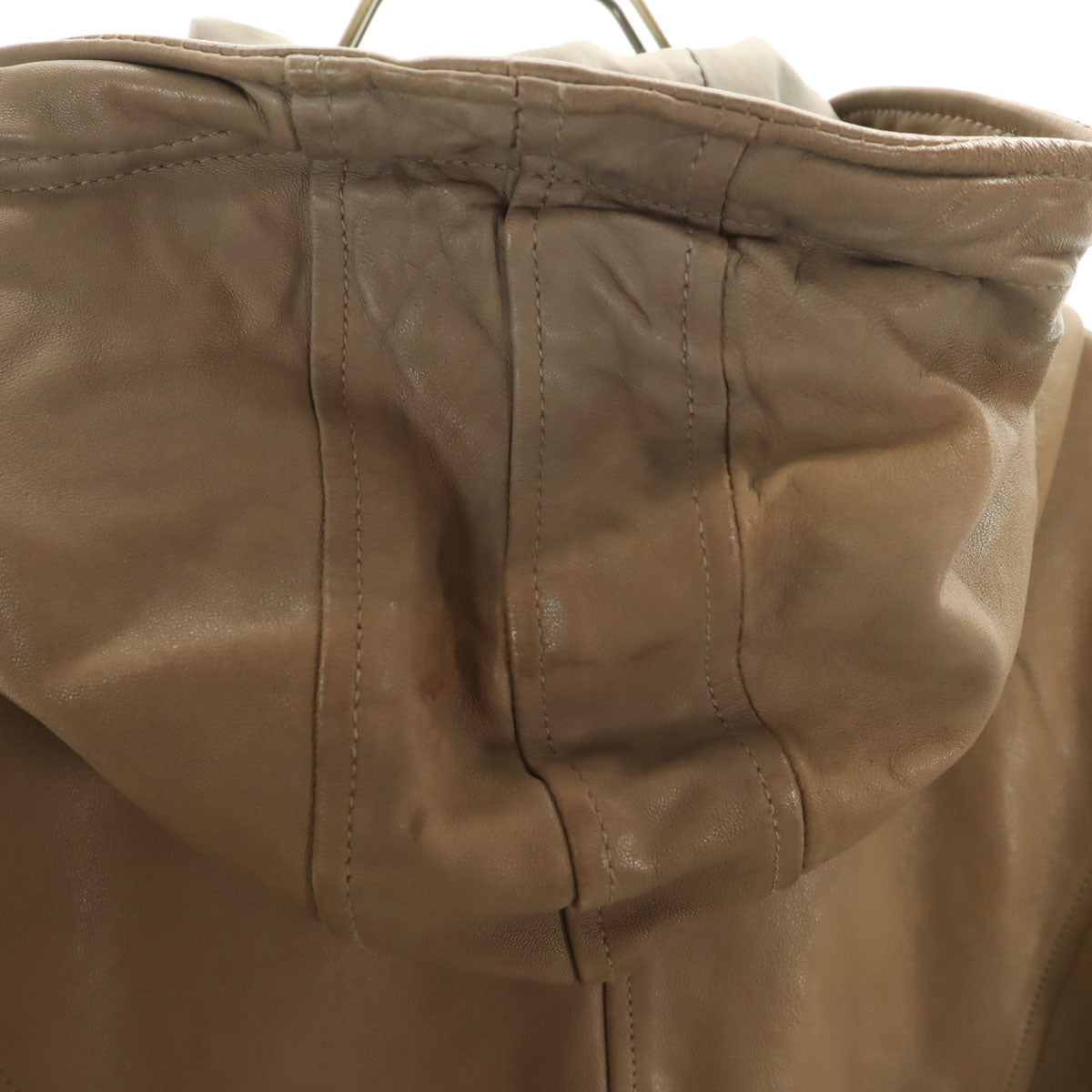 AVIREX Belle アヴィレックス ベル シープスキン レザーコート M ベージュ レディース