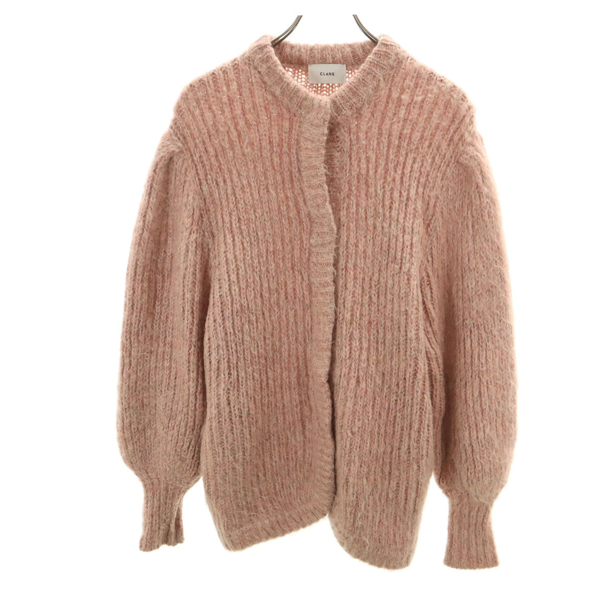 CLANE クラネ モヘヤブレンド 長袖 ニットカーディガン 1 ピンク レディース