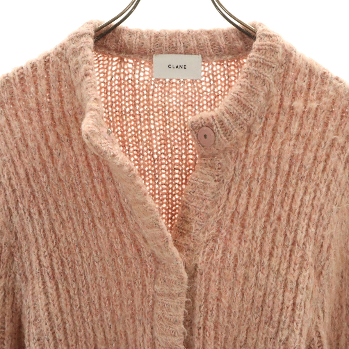 CLANE クラネ モヘヤブレンド 長袖 ニットカーディガン 1 ピンク レディース