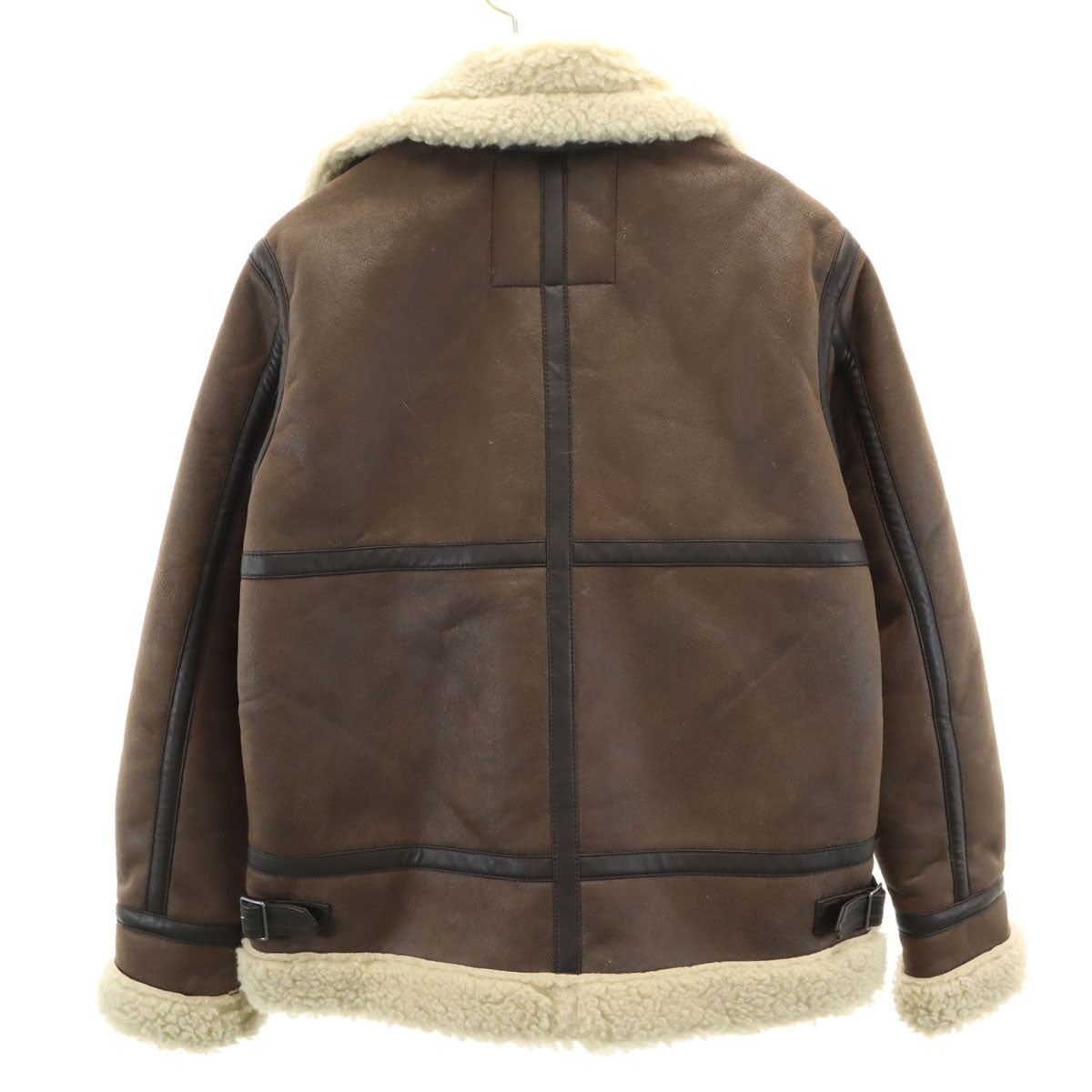 ALPHA INDUSTRIES INC アルファインダストリーズ フェイクムートン ジャケット M ブラウン系 裏ボア メンズ