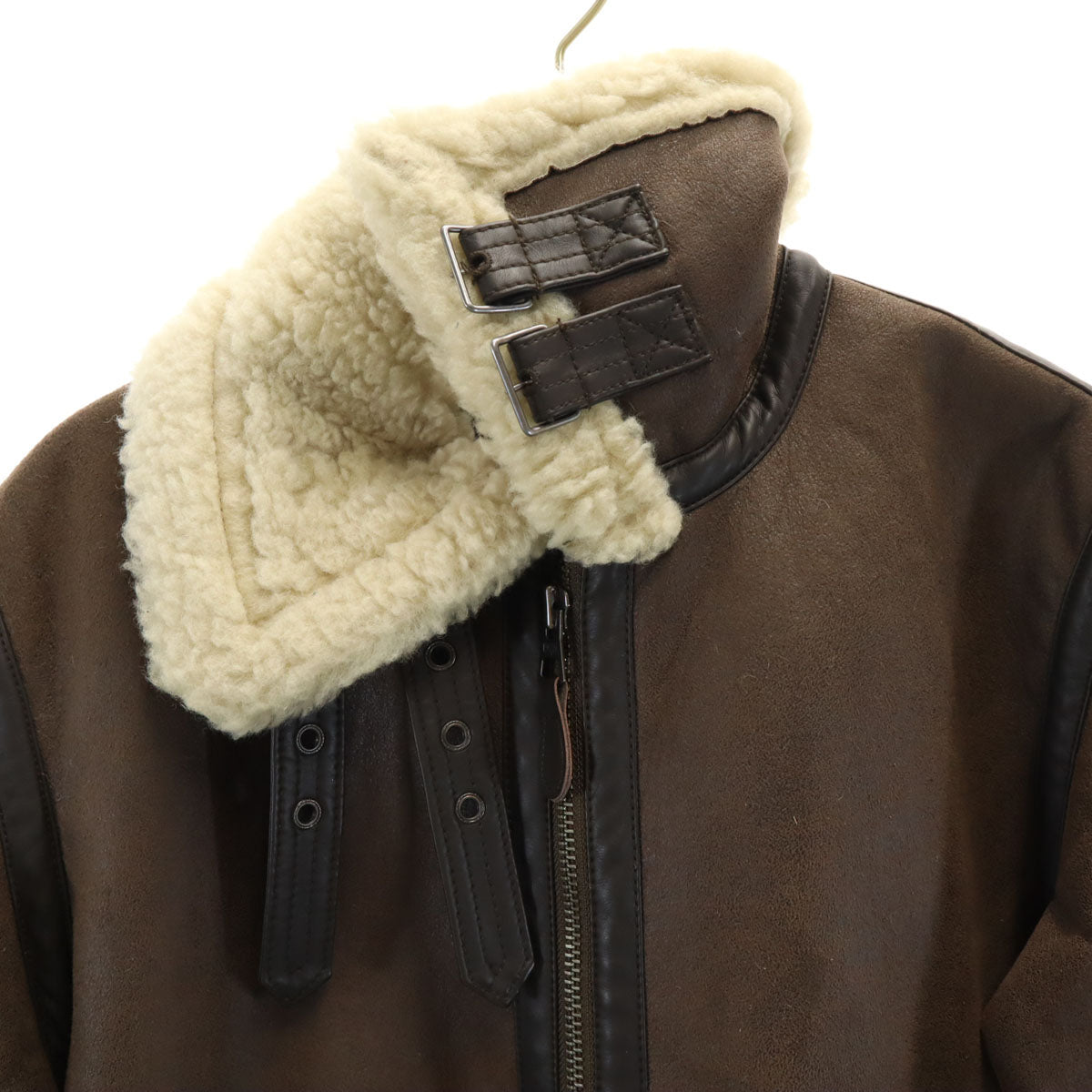 ALPHA INDUSTRIES INC アルファインダストリーズ フェイクムートン ジャケット M ブラウン系 裏ボア メンズ