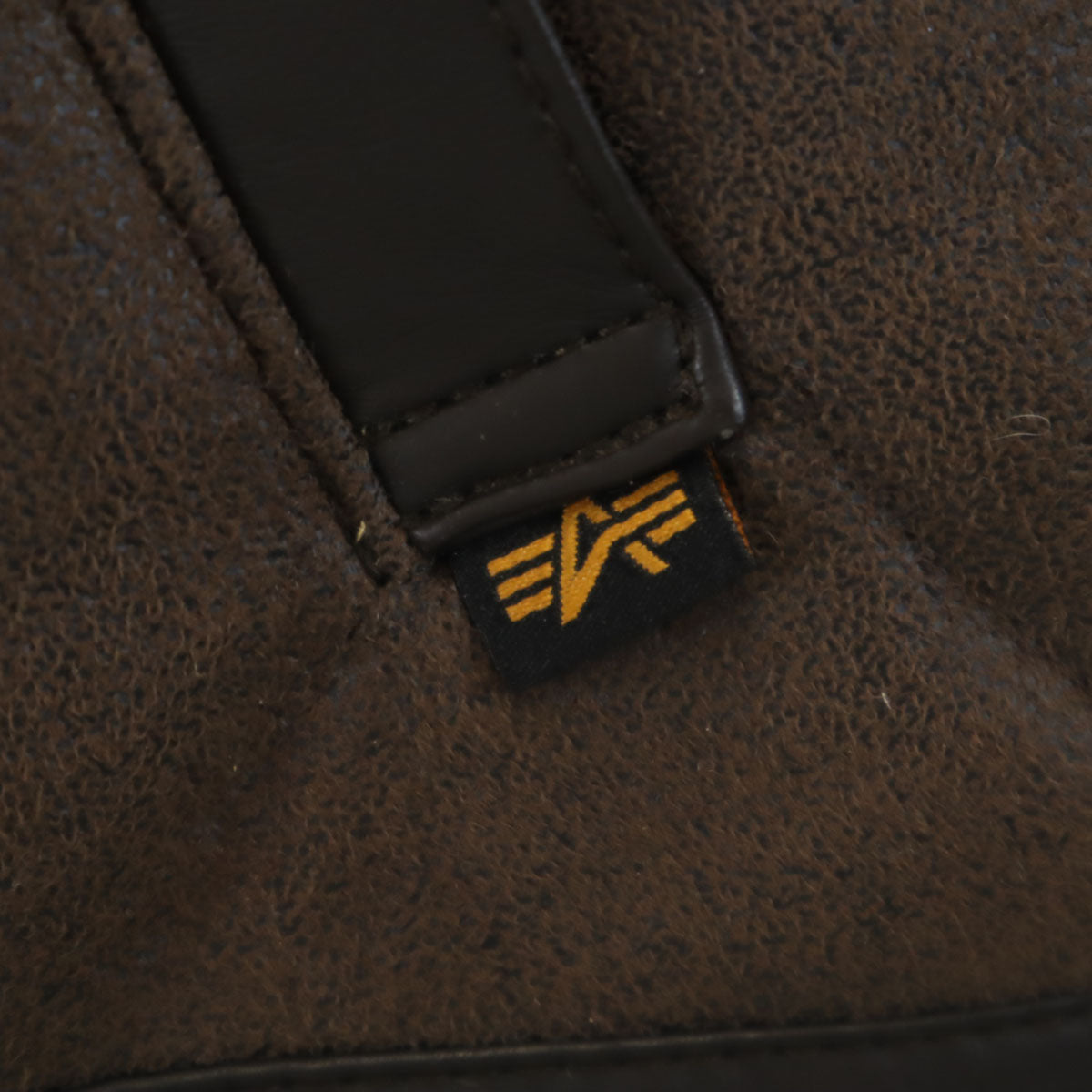 ALPHA INDUSTRIES INC アルファインダストリーズ フェイクムートン ジャケット M ブラウン系 裏ボア メンズ