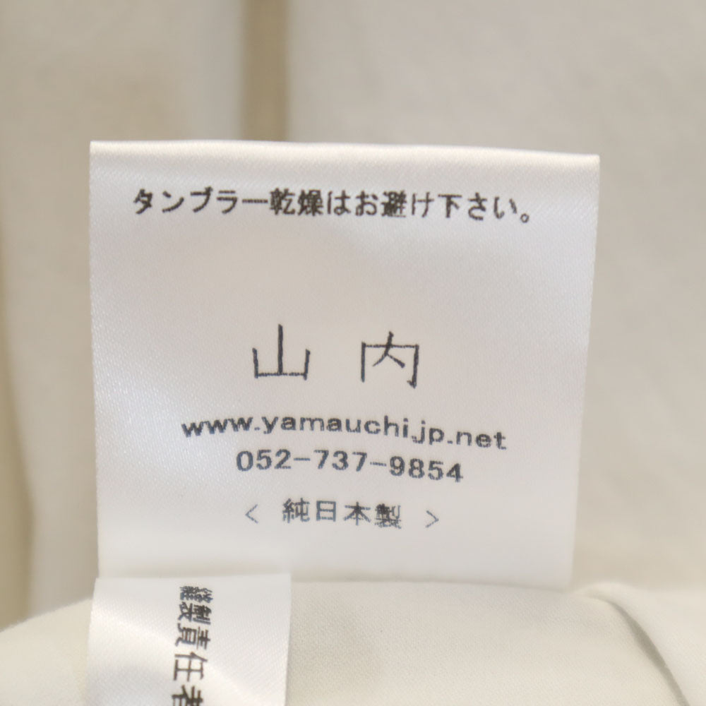 ヤマウチ 日本製 長袖 シャツ 3 白 メンズ