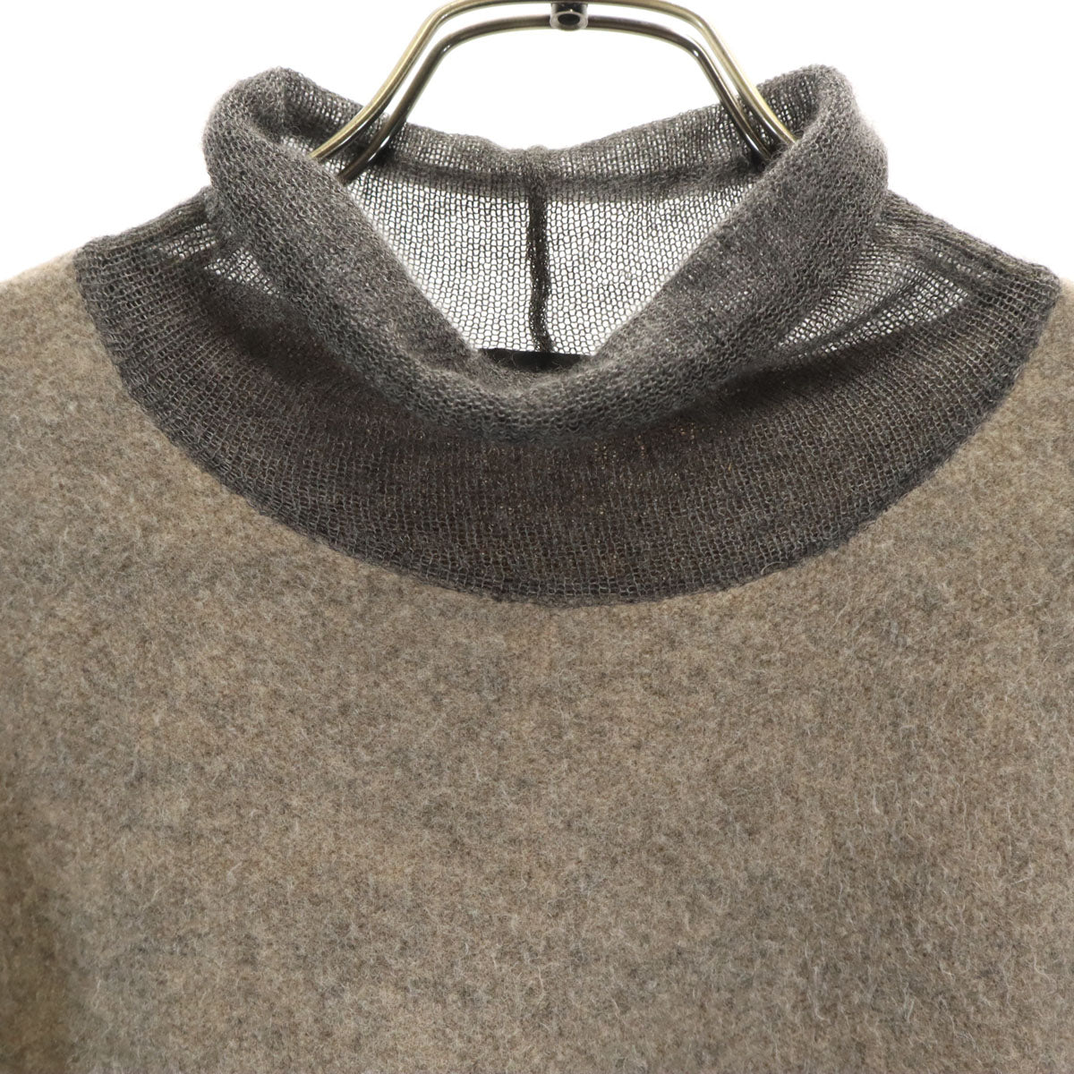 JIL SANDER ジルサンダー イタリア製 カシミヤブレンド 長袖 セーター 48 グレージュ ニット メンズ