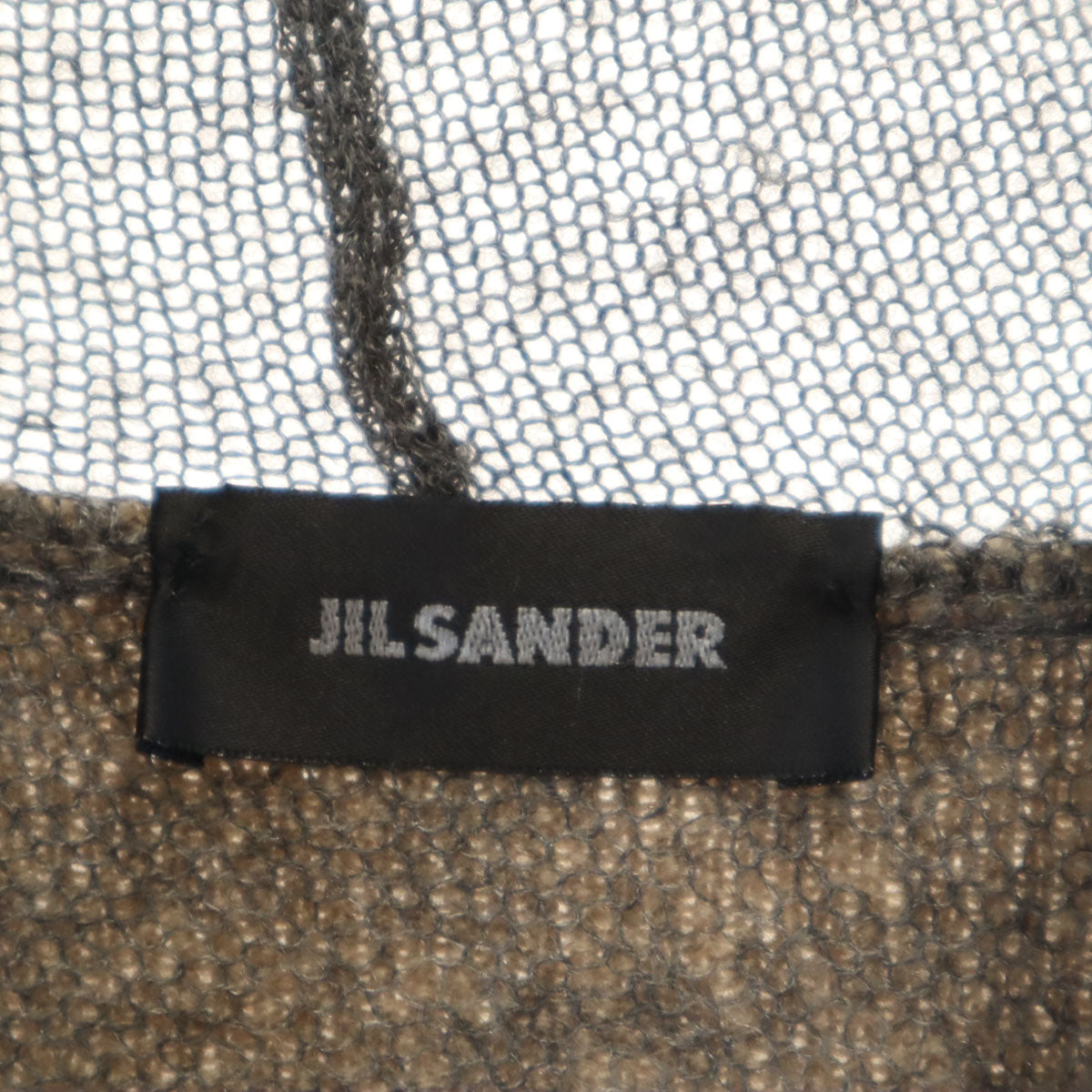 JIL SANDER ジルサンダー イタリア製 カシミヤブレンド 長袖 セーター 48 グレージュ ニット メンズ