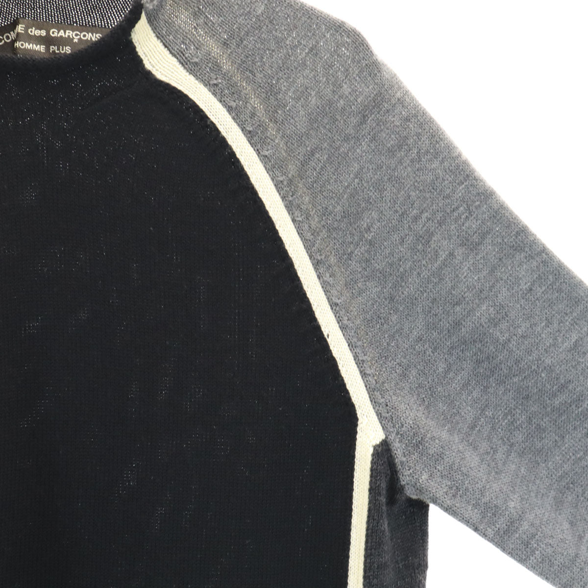 COMME des GARCONS HOMME PLUS コムデギャルソンオムプリュス 2003年 日本製 長袖 セーター ブラック ニット メンズ