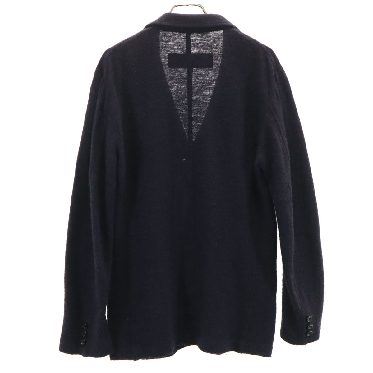 COMME des GARCONS HOMME コムデギャルソンオム 2008年 日本製 長袖 ニットカーディガン SS ネイビー メンズ