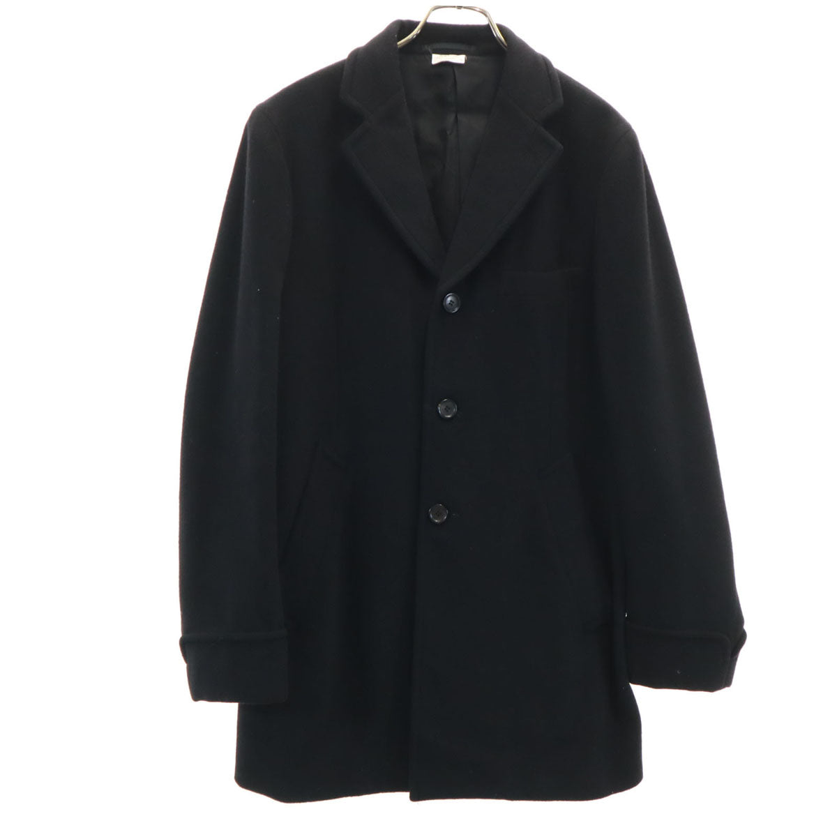 COMME des GARCONS HOMME DEUX コムデギャルソンオムドゥ 2016年製 ウールカシミヤブレンド 日本製 チェスターコート S ブラック メンズ