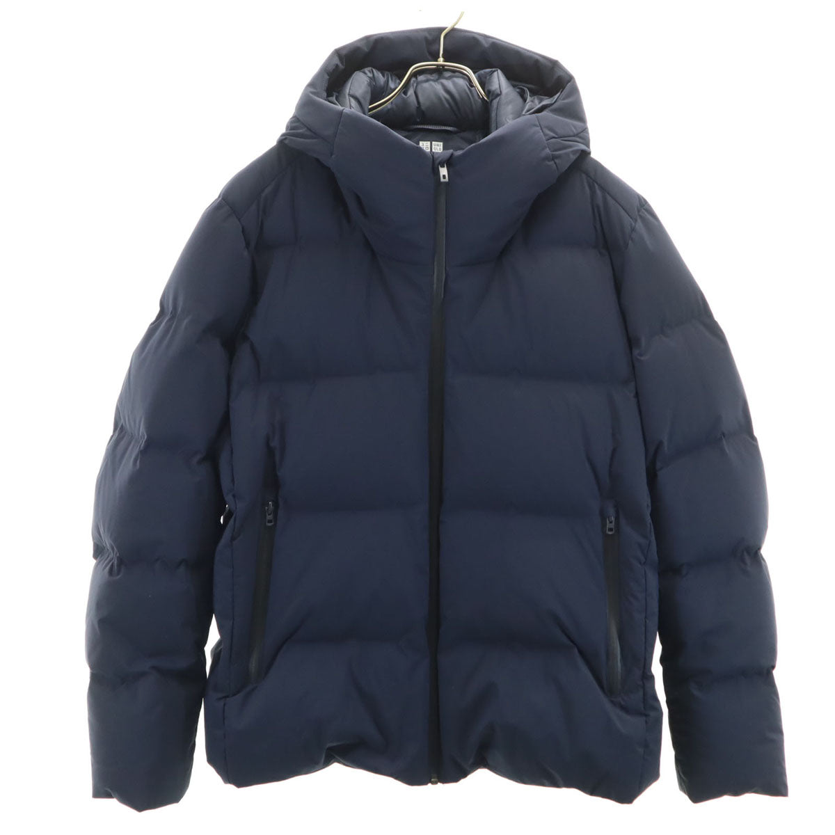 UNIQLO ユニクロ 長袖 シームレス ダウンパーカー XL ネイビー メンズ