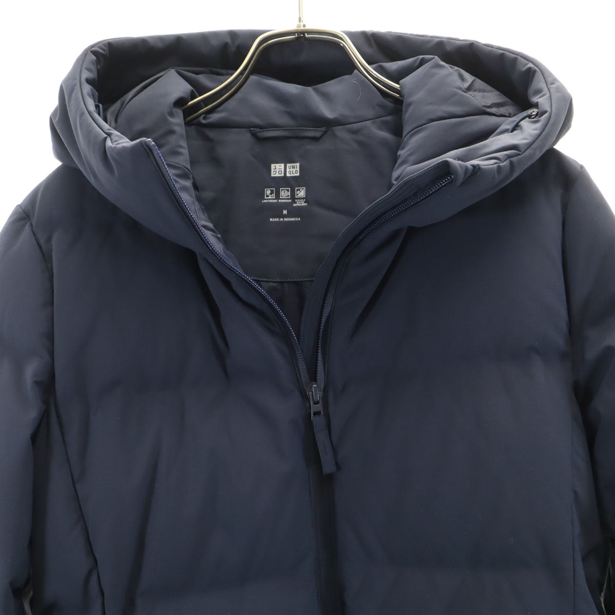 UNIQLO ユニクロ シームレス ショート ダウンコート M ネイビー レディース