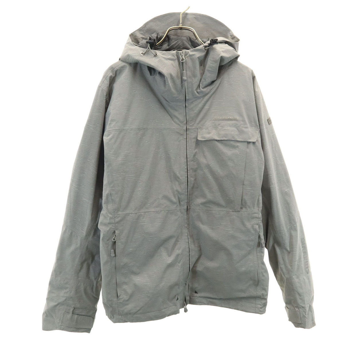 SHIMANO シマノ 総柄 フィッシング ジャケット L グレー メンズ