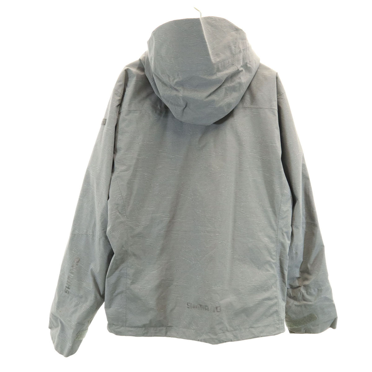 SHIMANO シマノ 総柄 フィッシング ジャケット L グレー メンズ