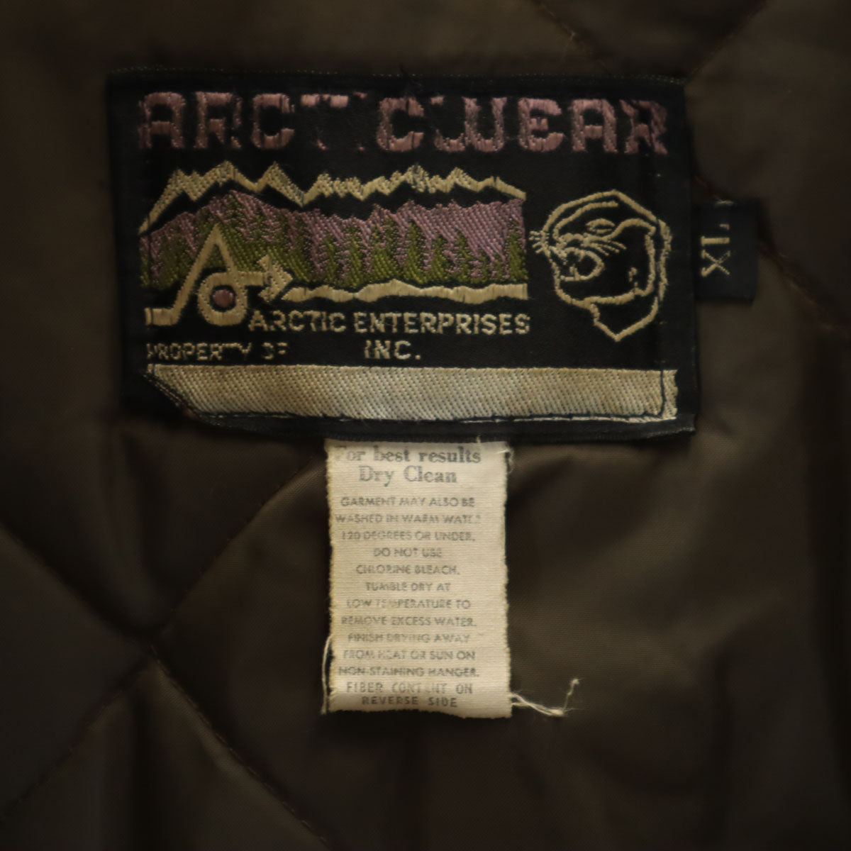 ARCTICWEAR 80s ヴィンテージ 中綿ジャケット XL ブラウン メンズ
