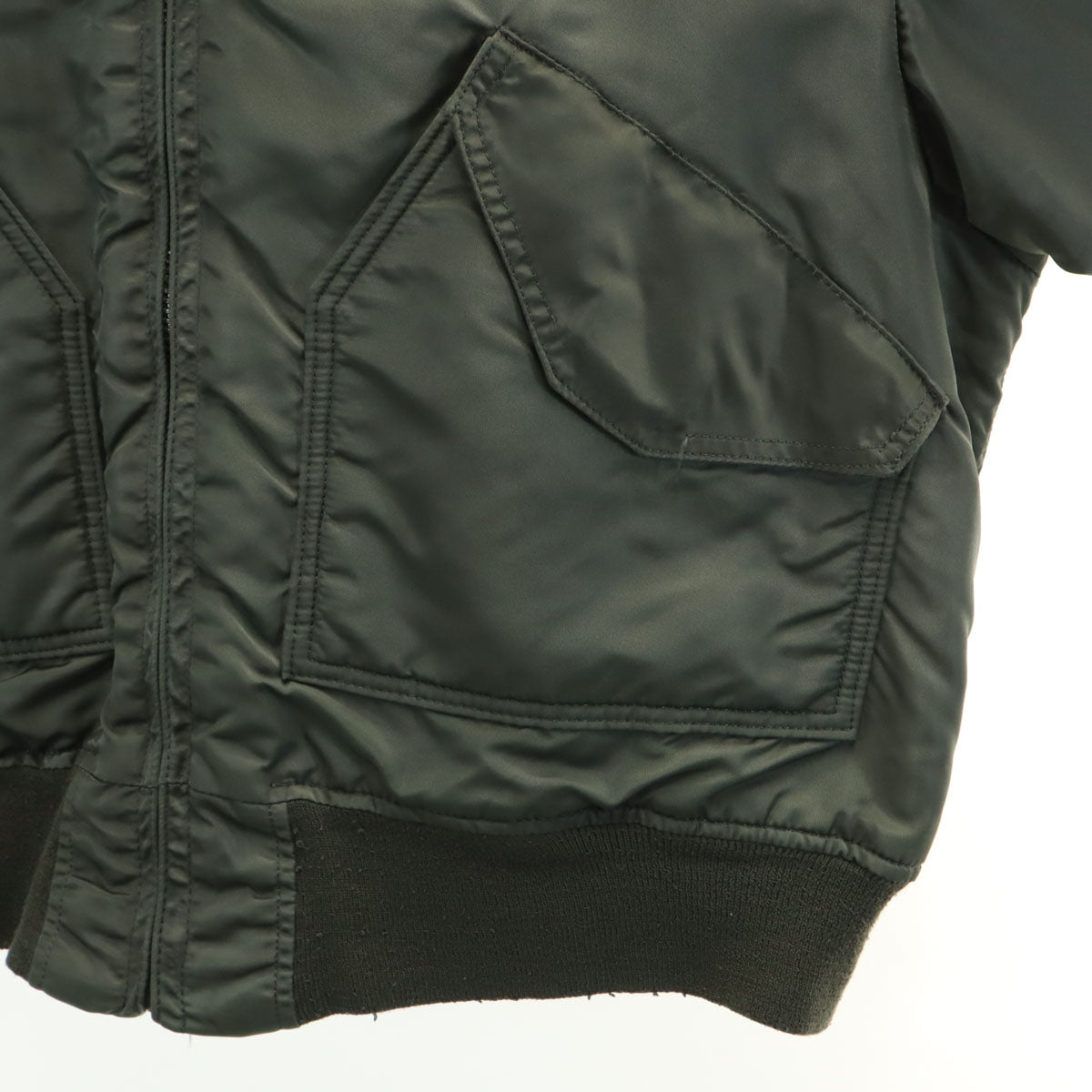 ALPHA INDUSTRIES INC アルファインダストリーズ USA製 CWU-45 フライトジャケット L オリーブ系 中綿 メンズ