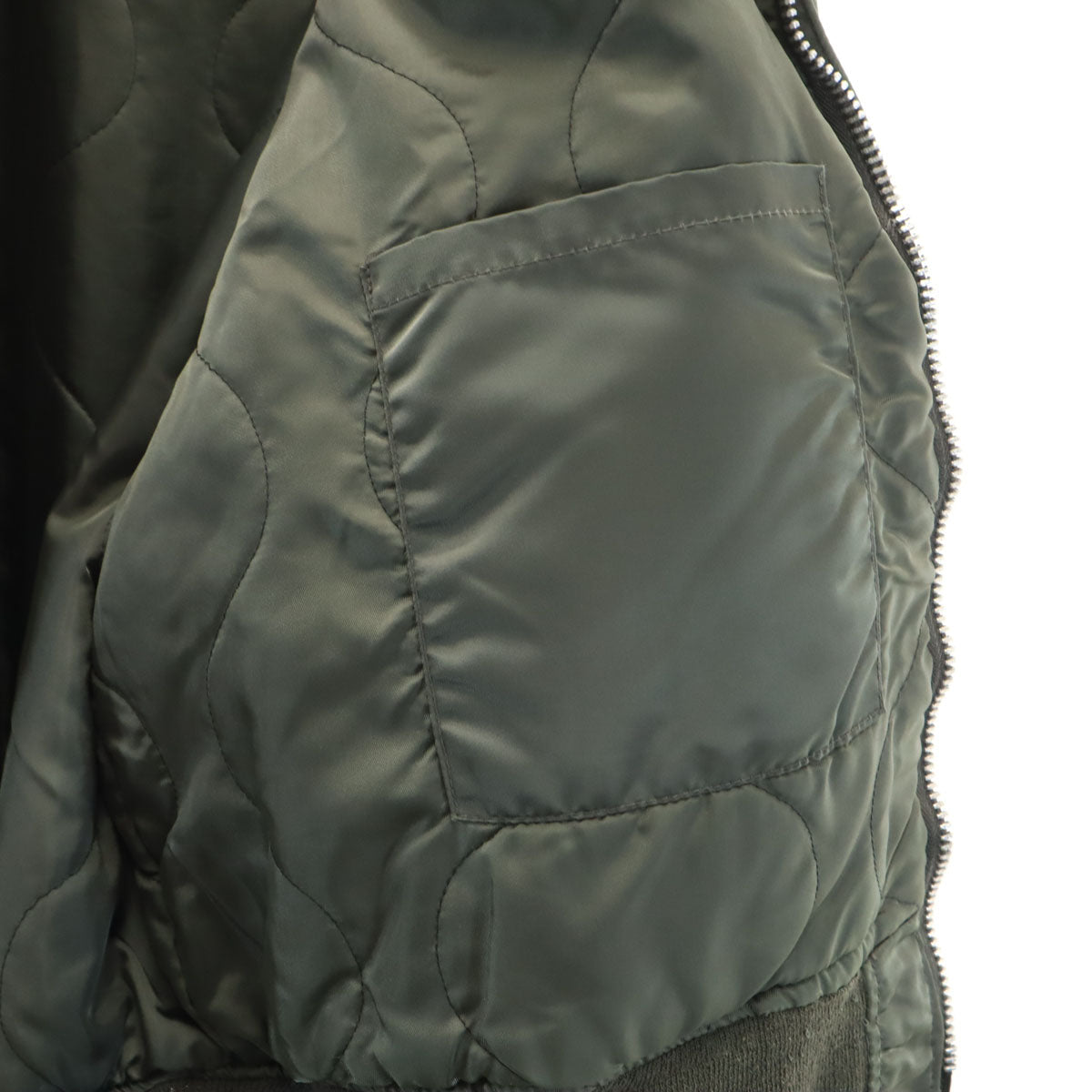 ALPHA INDUSTRIES INC アルファインダストリーズ USA製 CWU-45 フライトジャケット L オリーブ系 中綿 メンズ