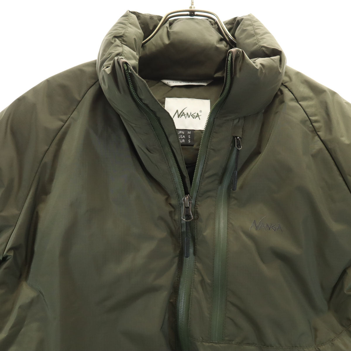 NANGA ナンガ 日本製 ダウンジャケット M カーキ メンズ