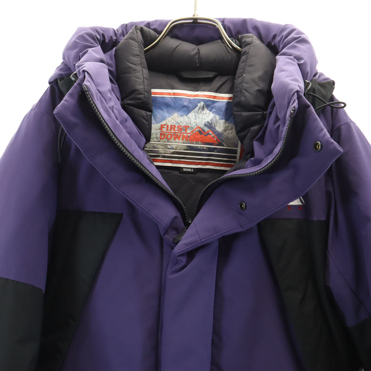 FIRSTDOWN ファーストダウン ダウンジャケット S パープル レディース