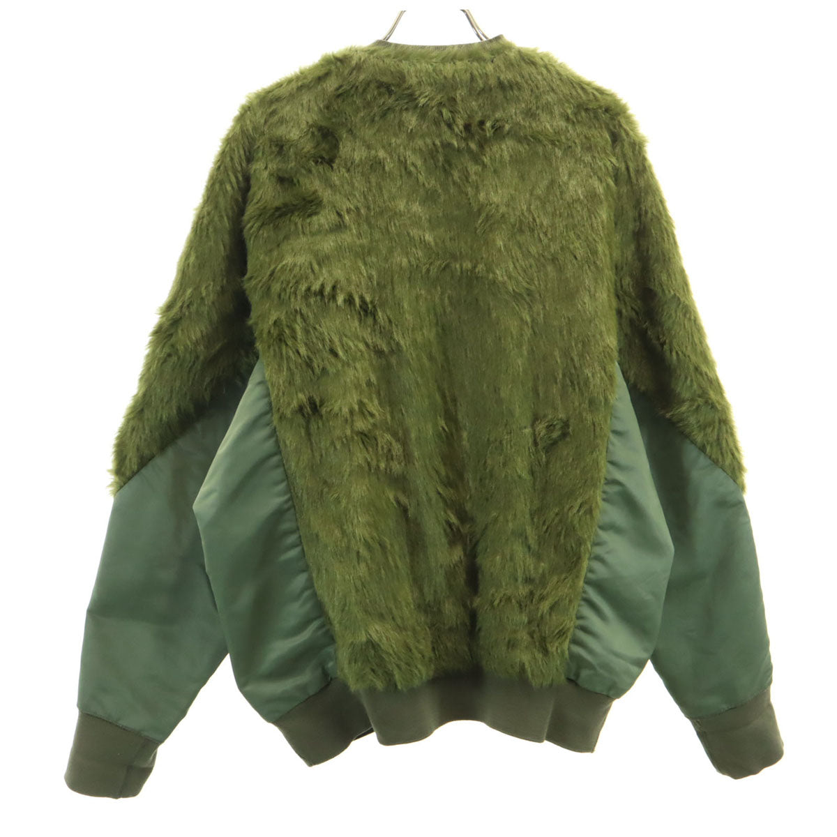 美品 TOGA VIRILIS トーガ ビリリース ドッキング ブルゾン 48 カーキ ジャケット フェイクファー メンズ