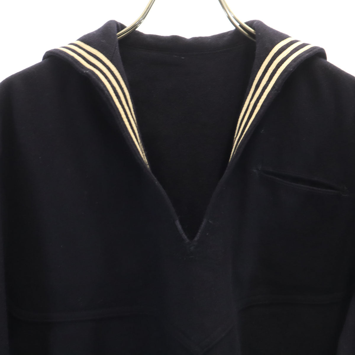 US NAVY アメリカ海軍 60s 70s ヴィンテージ 長袖 セーラー シャツ ネイビー メンズ