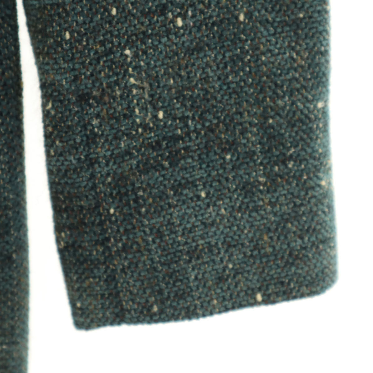 KENZO ケンゾー 90s フランス製 オールド ネップ入り テーラードジャケット 38 グリーン系 レディース