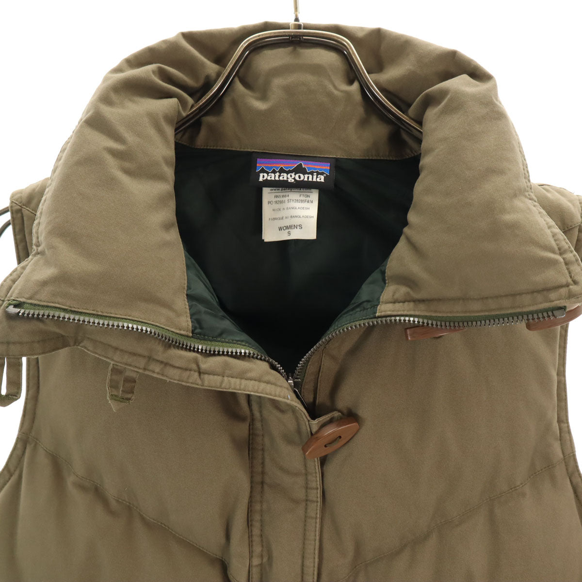 patagonia パタゴニア TOGGIE ダウンベスト S アッシュブラウン 28285FA14 アウトドア レディース