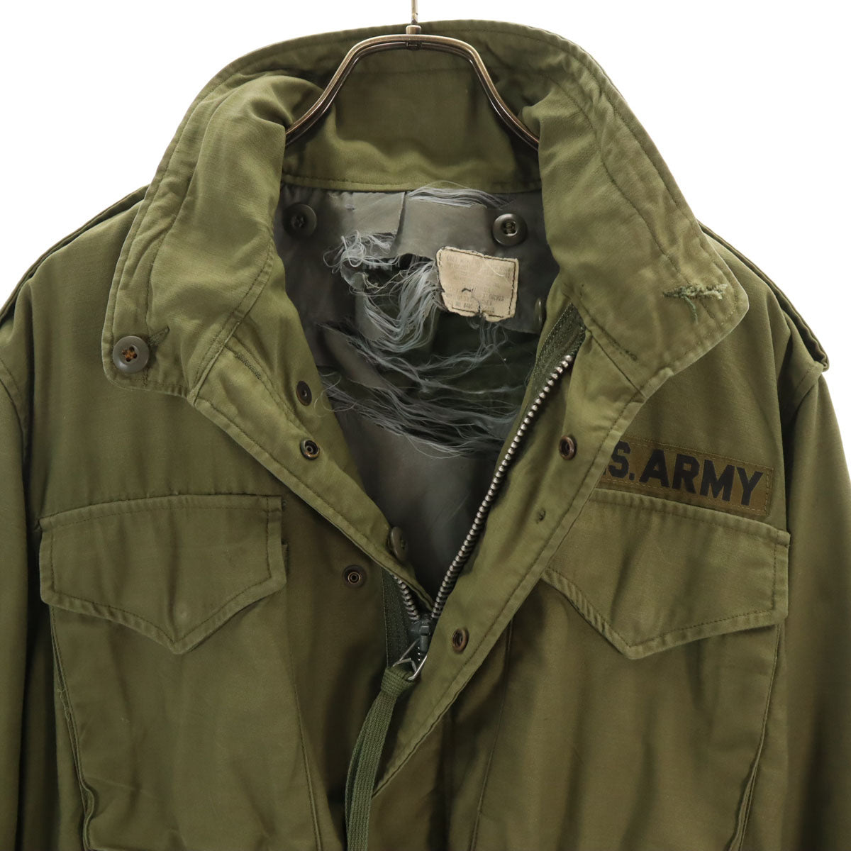 US ARMY アメリカ軍 60s ヴィンテージ M-65 ミリタリージャケット カーキ メンズ