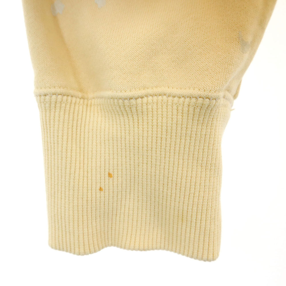 FACTOTUM ファクトタム 日本製 総柄 長袖 スウェット ジップパーカー 46 イエロー系 メンズ