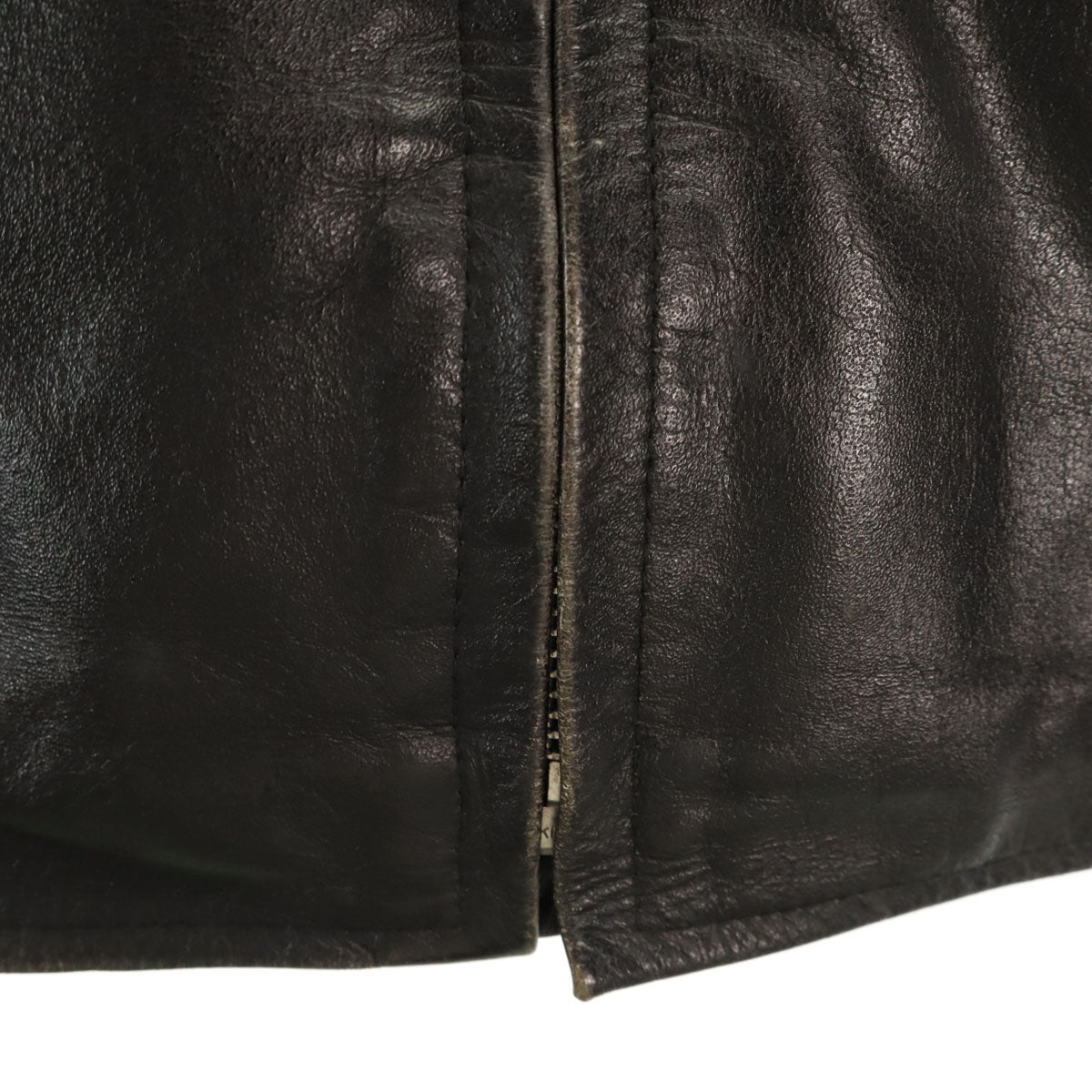 HORN WORKS ホーンワークス 牛革 バッファローレザー シングルライダースジャケット S ブラック メンズ