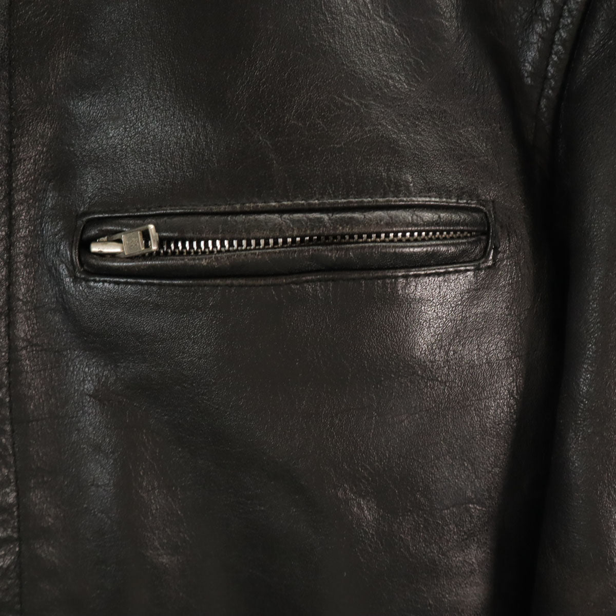 HORN WORKS ホーンワークス 牛革 バッファローレザー シングルライダースジャケット S ブラック メンズ