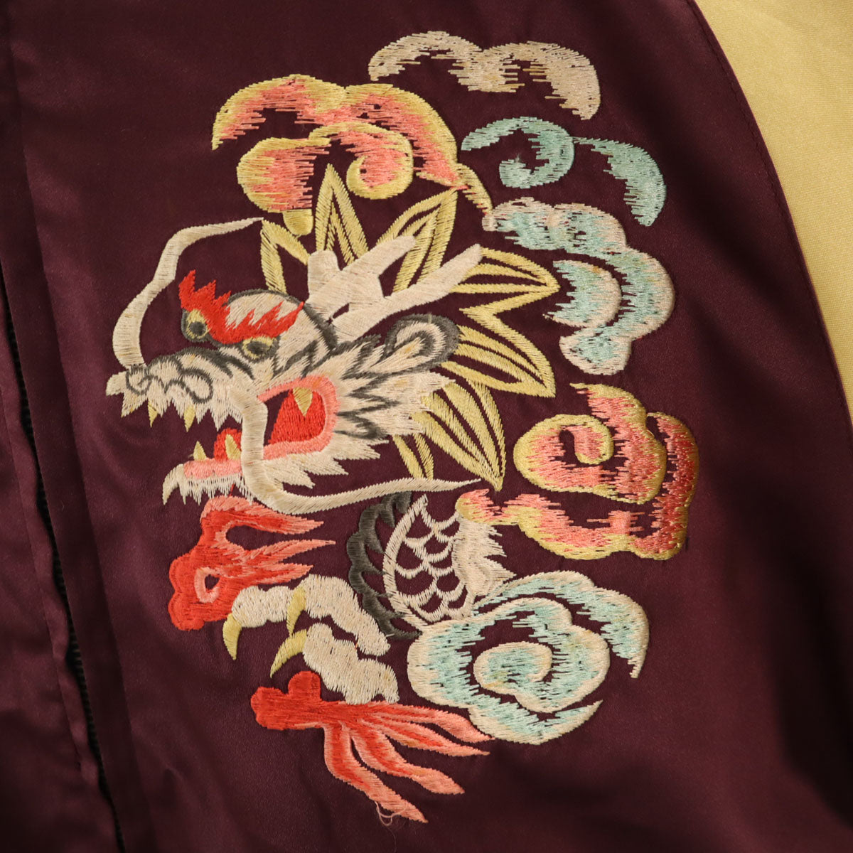 東洋エンタープライズ テーラー東洋 M品番 龍 USS 刺繍 リバーシブル スカジャン M ボルドー M18280 メンズ