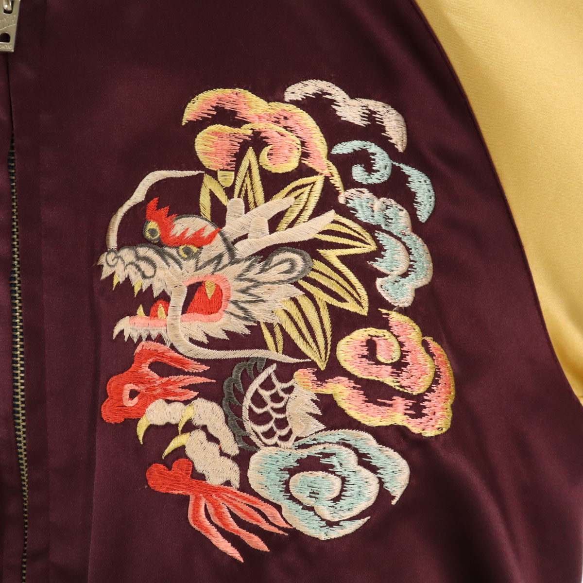 東洋エンタープライズ テーラー東洋 M品番 龍 USS 刺繍 リバーシブル スカジャン M ボルドー M18280 メンズ