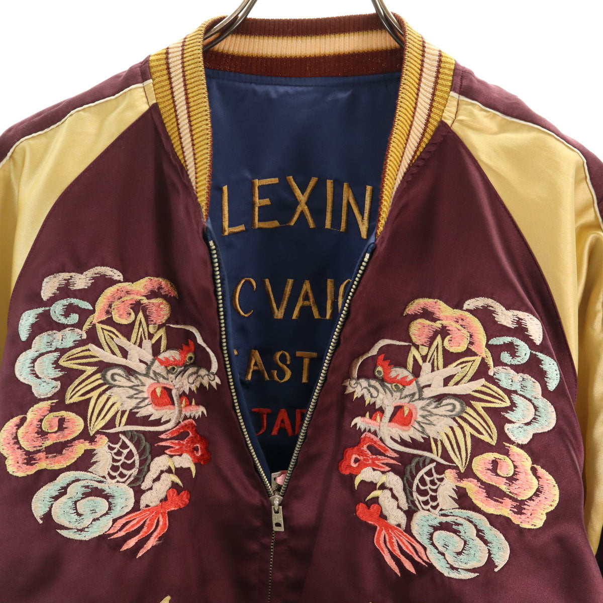 東洋エンタープライズ テーラー東洋 M品番 龍 USS 刺繍 リバーシブル スカジャン M ボルドー M18280 メンズ