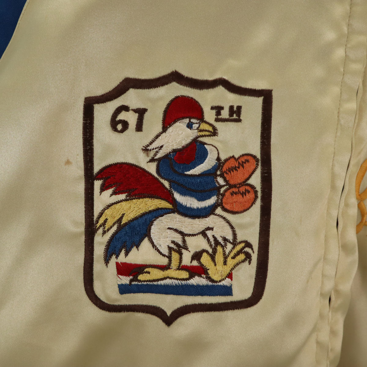 東洋エンタープライズ テーラー東洋 M品番 沖縄マップ 鷹刺繍 リバーシブル スカジャン M シャンパンゴールド M18425 メンズ